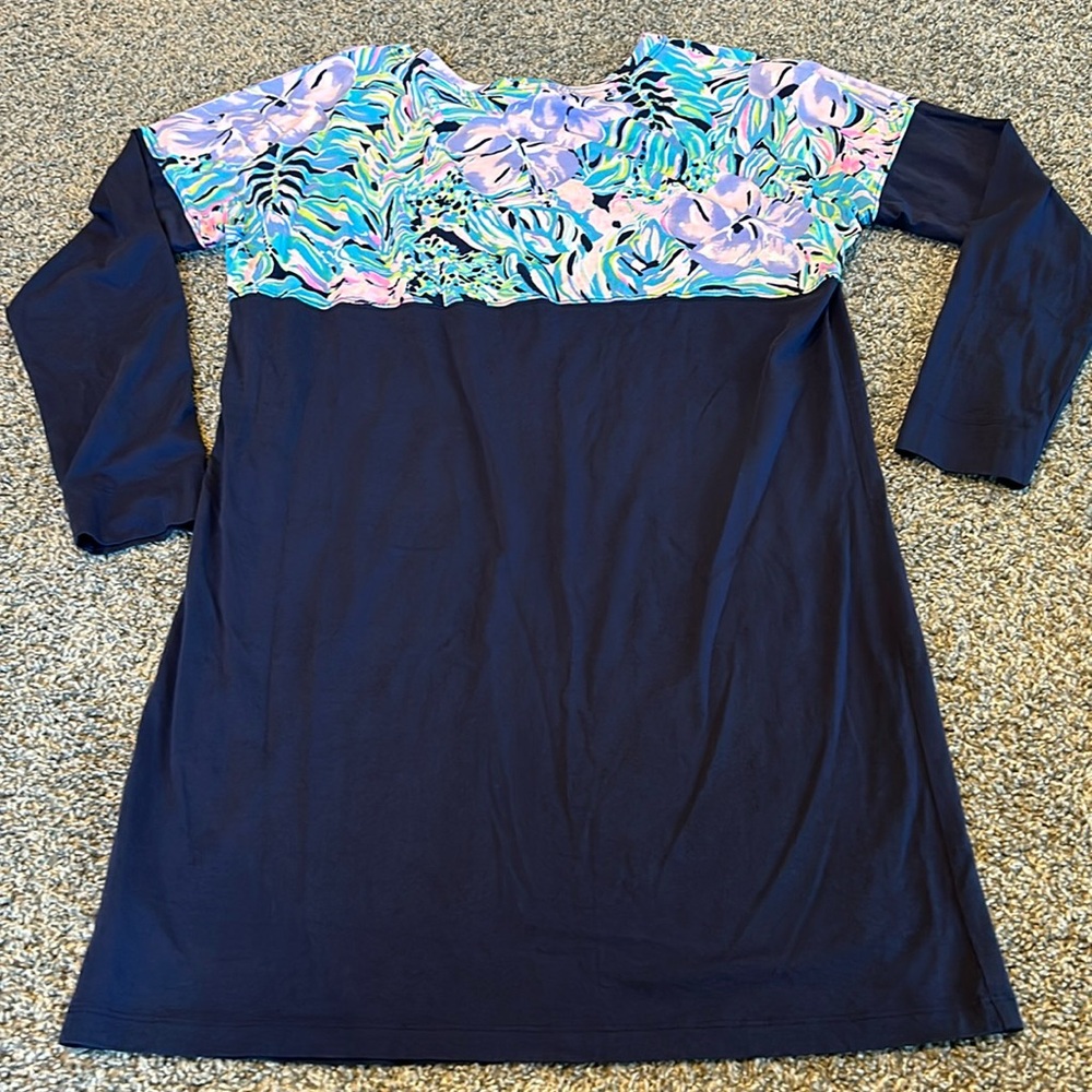 EUC Lilly Pulitzer Long Sleeve T-shirt Dress